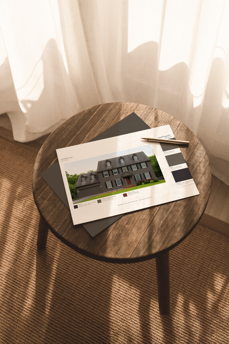 West South Paint Color Consultation Design Sheet Samples