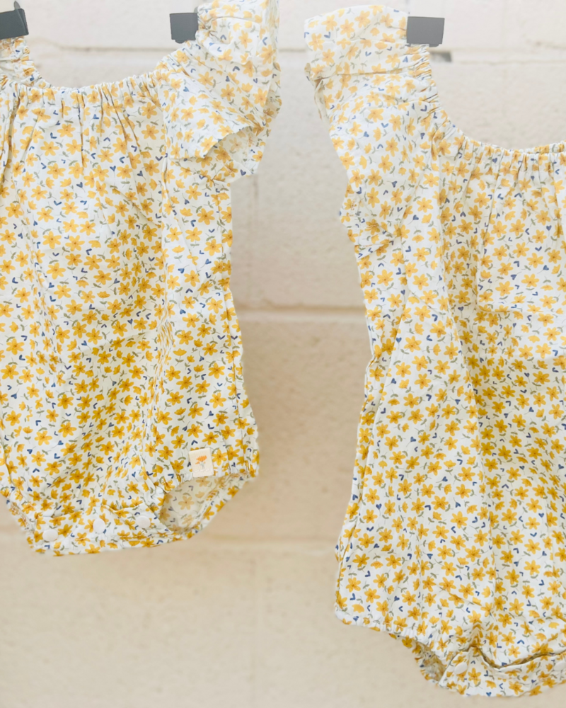 Yellow Floral Romper 2