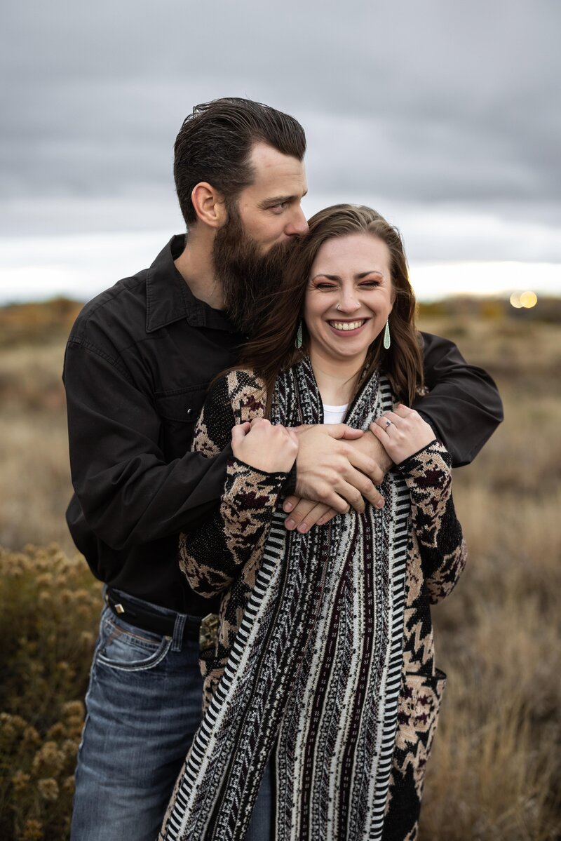 Wyoming winter engagement photos