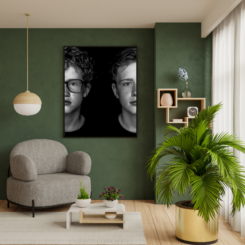 Fine art print met duo portret
