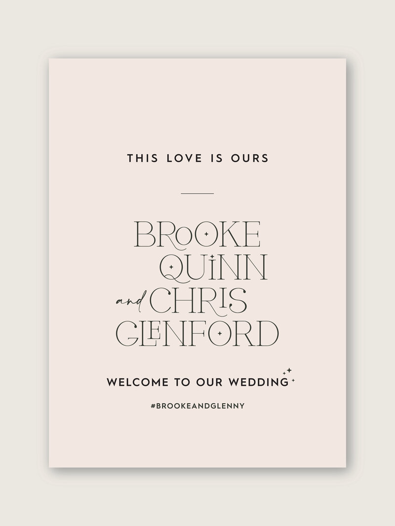 wedding welcome sign