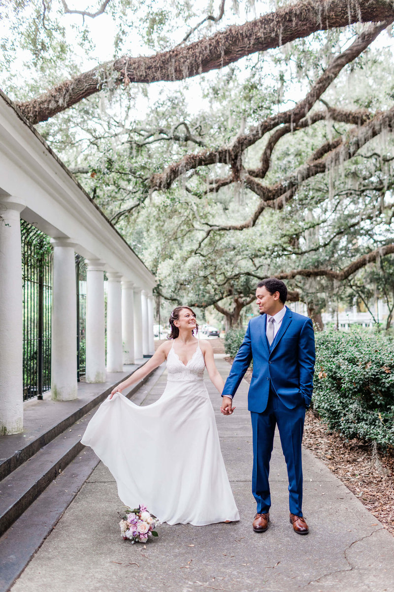 Robyn and Michael’s intimate Savannah elopement