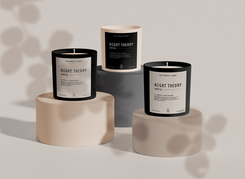 Candle square label
