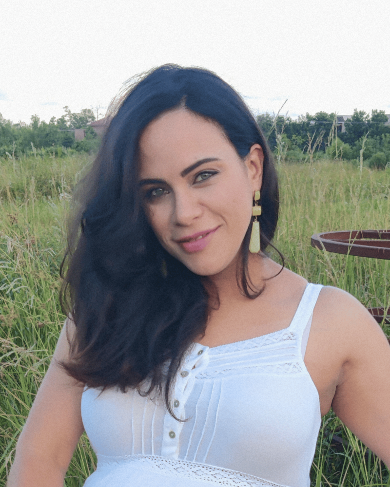 Portrait photo of Katy the owner and founder of Miranda Ruiz Studio with a premium and luxury aesthetic.