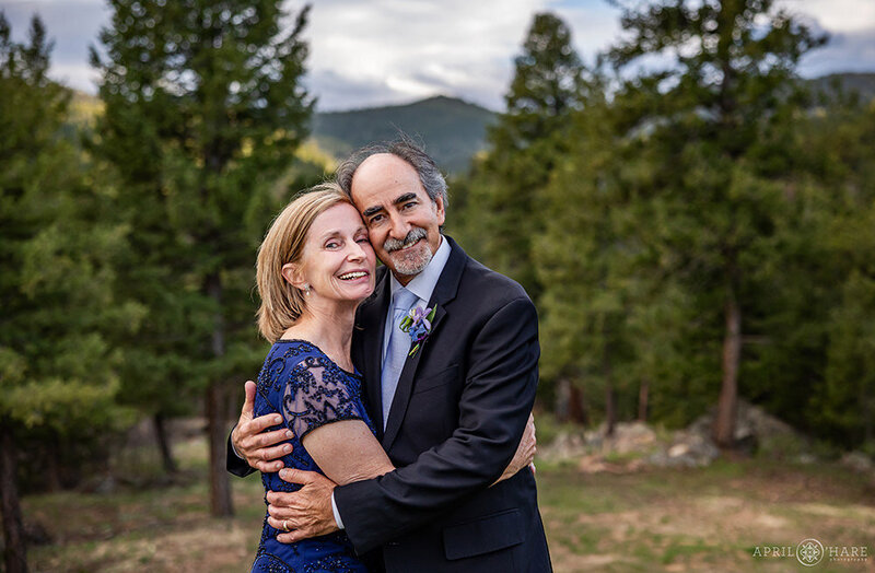 Parent Photo at The Woodlands Barn at a May Wedding