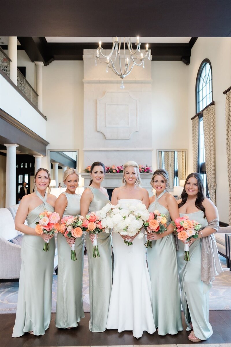 Bridesmaids at the country club of orlando by Orlando wedding photographer