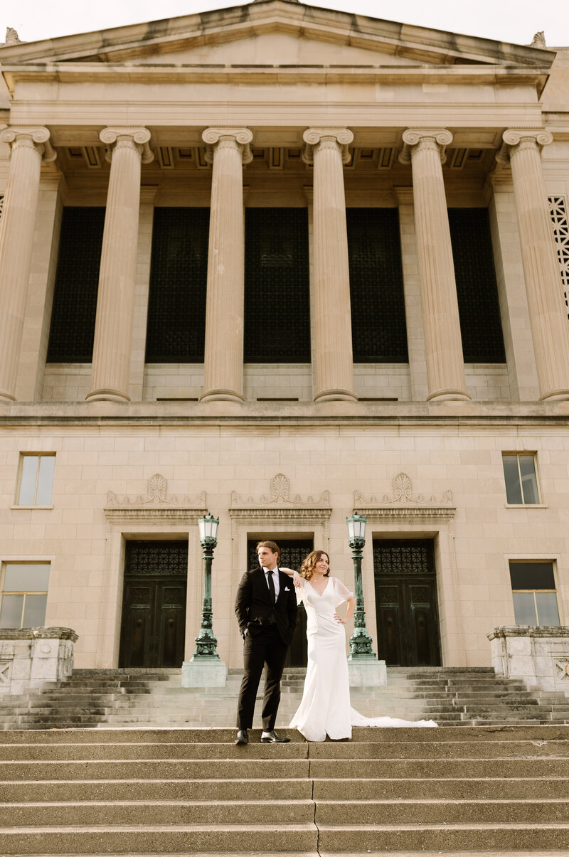 classy and timeless bridal portraits outside state capital