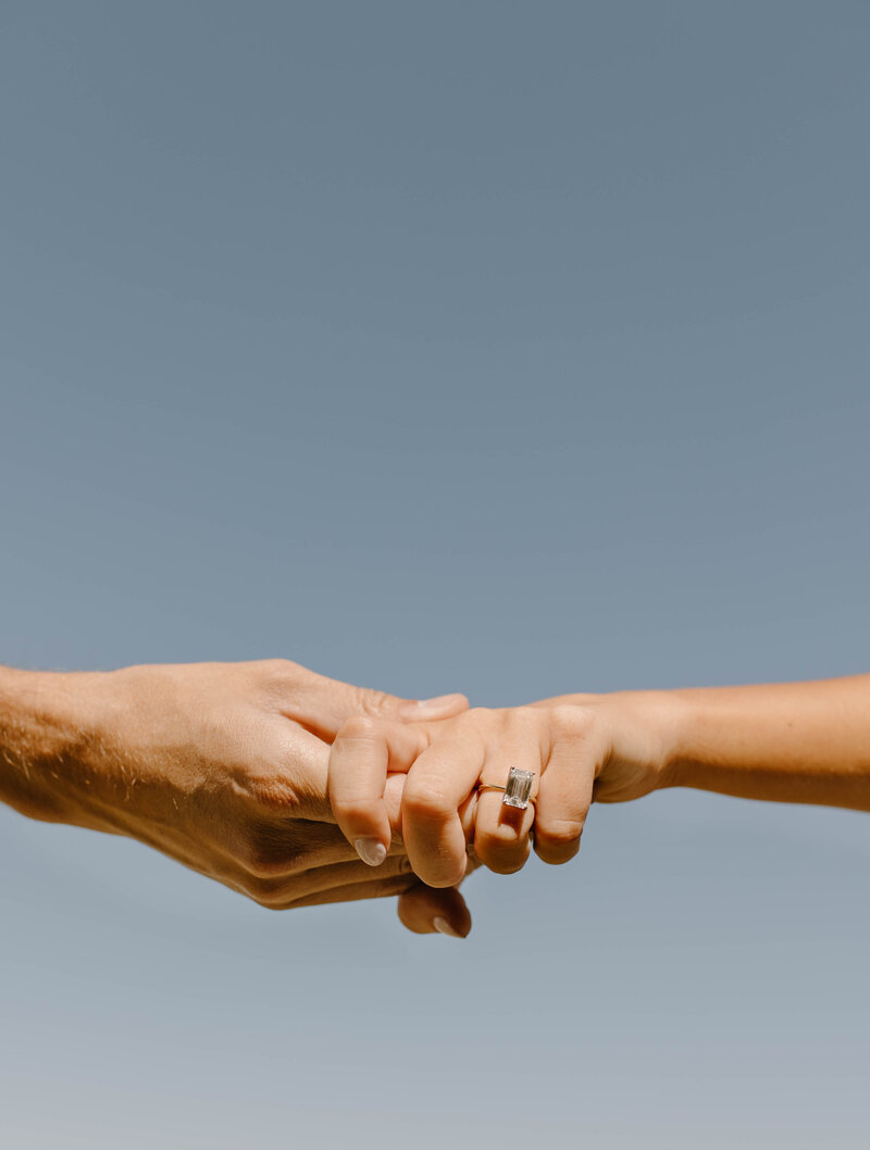 Modern hand-holding Carmel wedding photographer

