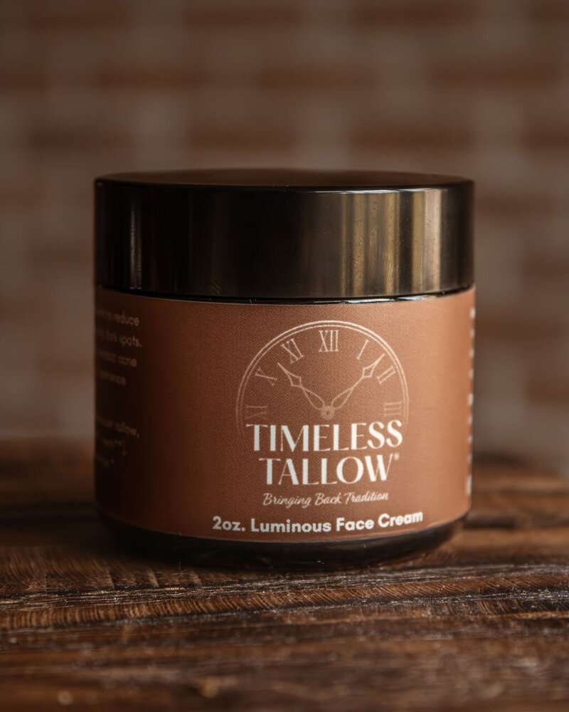 Luminous tallow face cream Indiana anti-aging