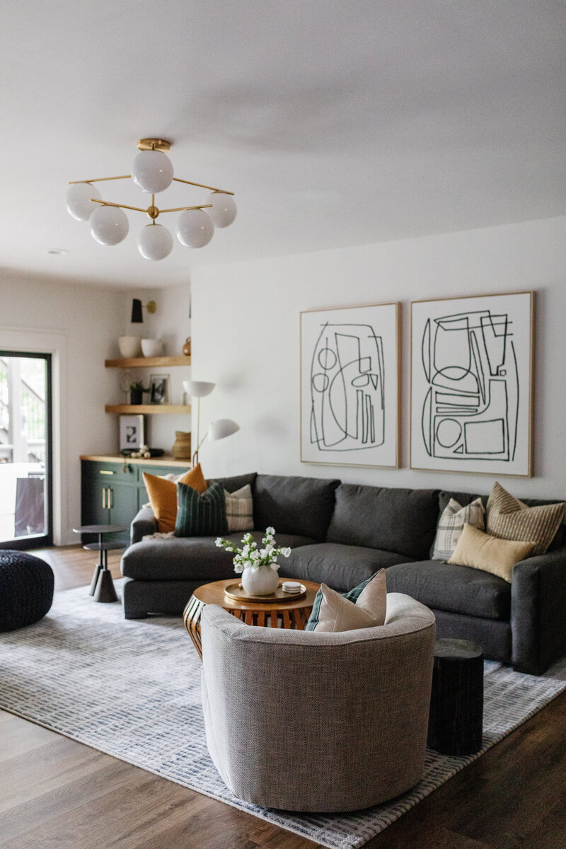 Marietta Custom Basement Build - Mid Century RetreatAG11