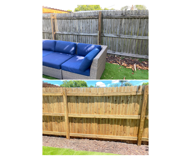 Fence Before & After