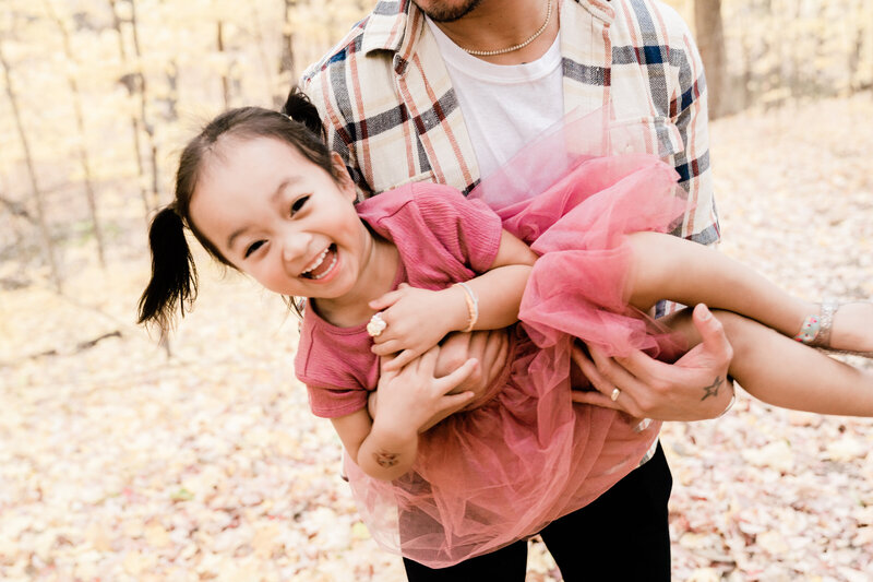 Family fun and laughter in Henry's Woods right outside Minneapolis