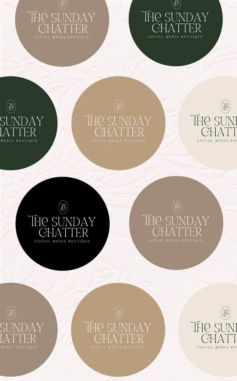 Brand style board featuring color palette and typography for lifestyle brand