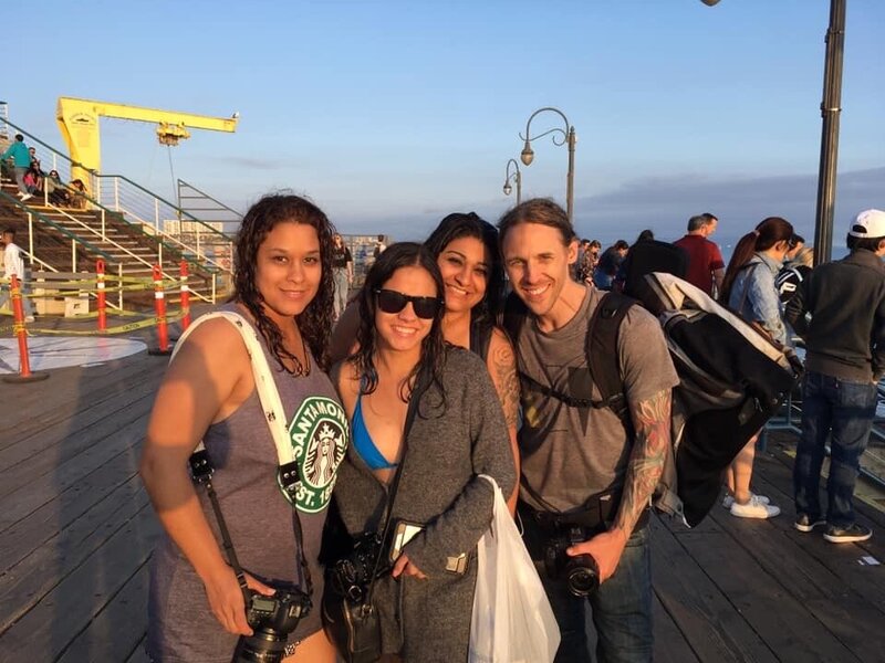 Santa Monica Pier with Photography friends