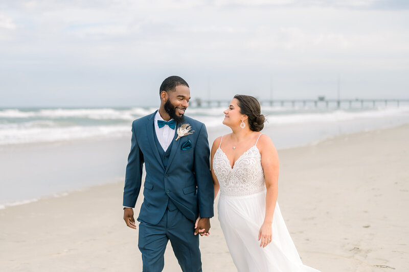 Bride and groom's first dance outdoor wedding