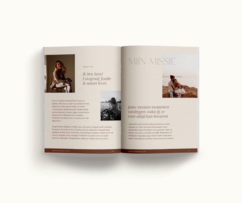Canva brochure template Blooming Bliss 3