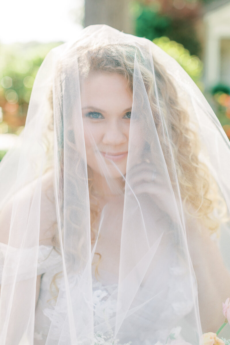 bride in wedding veil