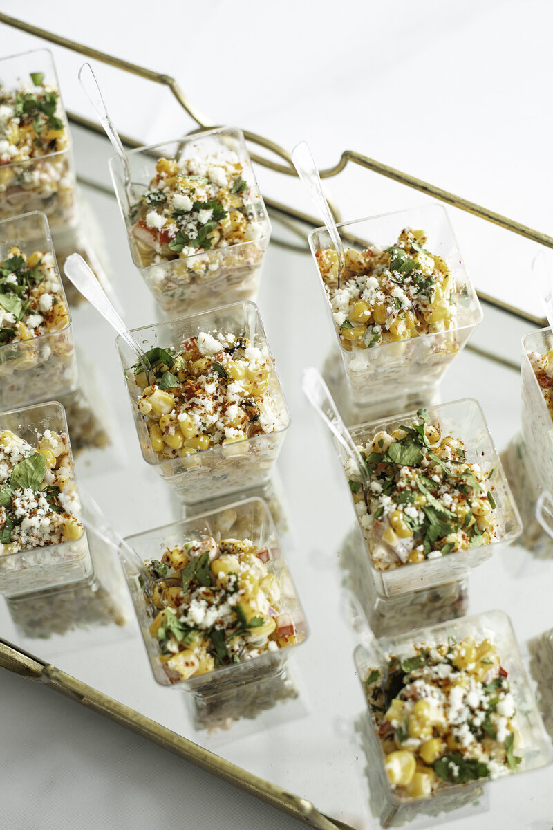 Street corn cups made by Mason Dixon catering