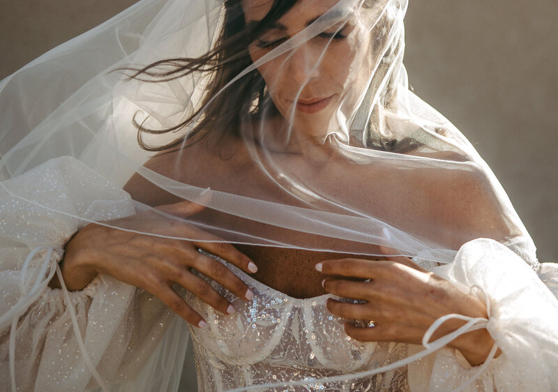 Bridal Portrait Mykonos Greece