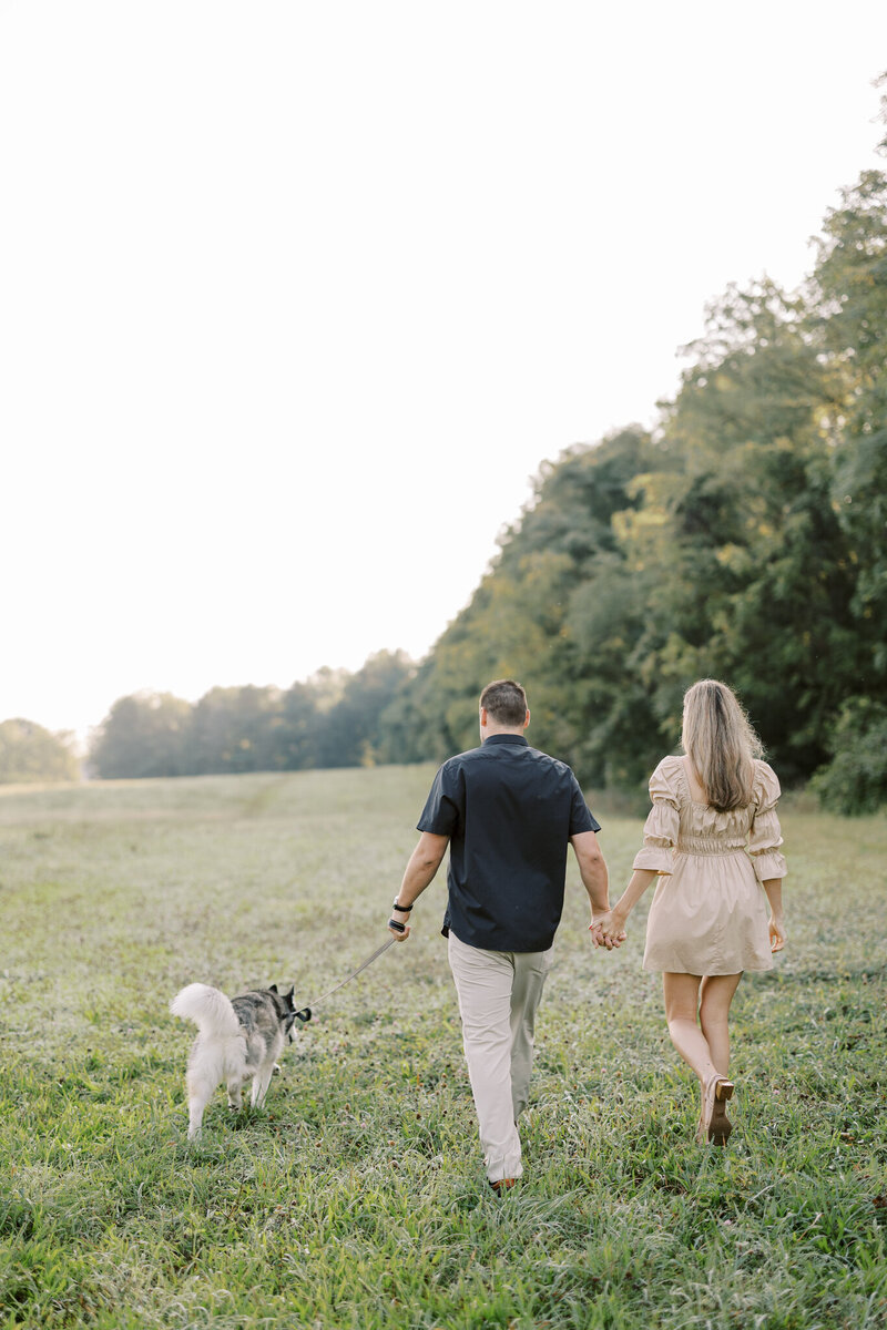 couple gets engaged with dog in PA