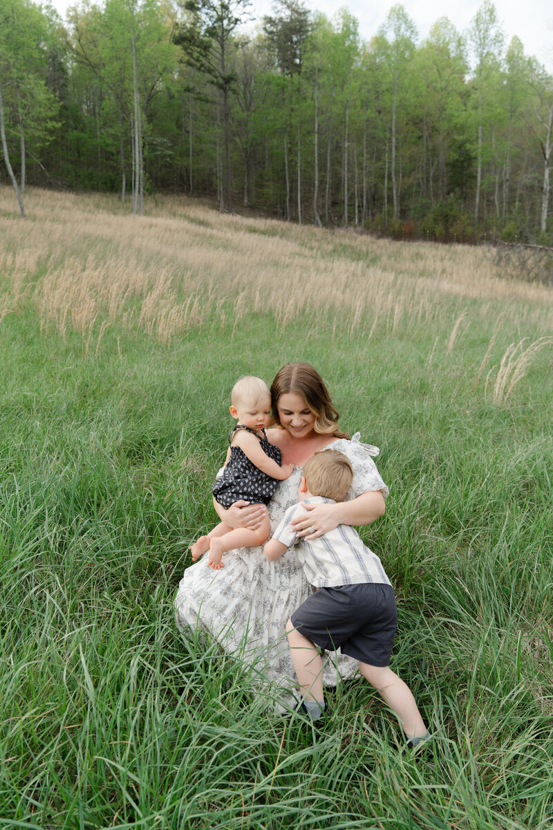 mother and children