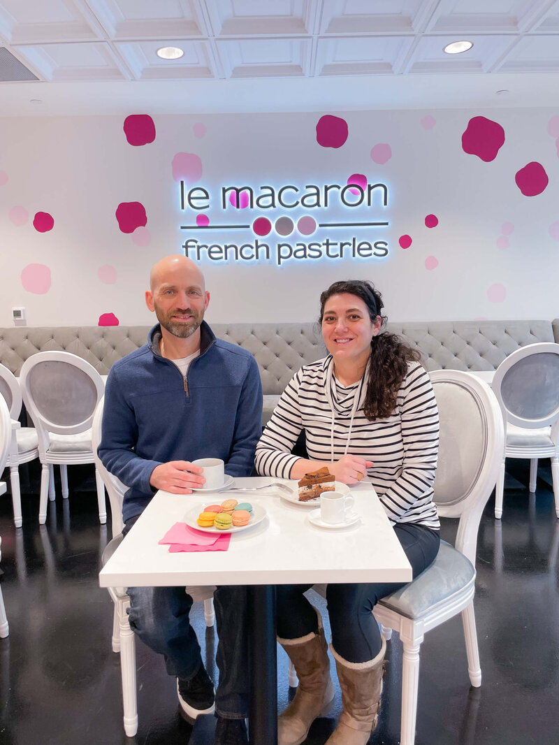 Aaron and Christi Parker, Le Macaron Fishers store owners