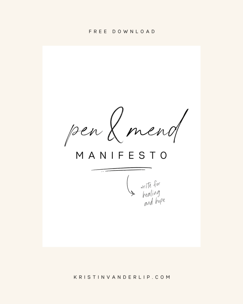 pen and mend manifesto cover