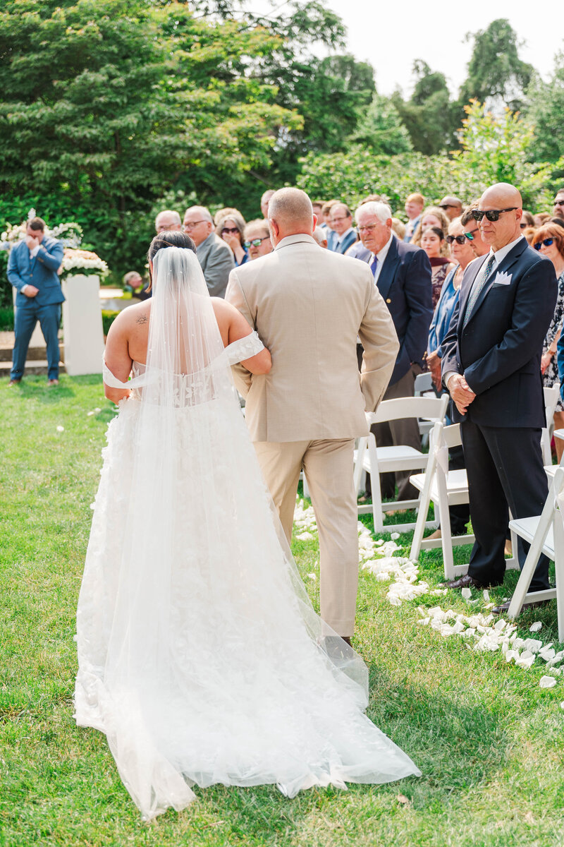 Kentucky couple wipe tears during their wedding ceremony