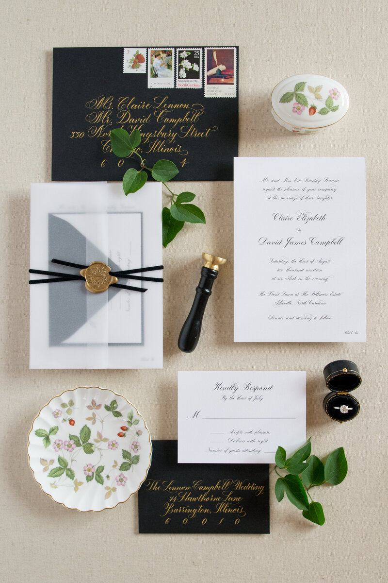 Kelly McDevitt Design Classic Wedding Invite