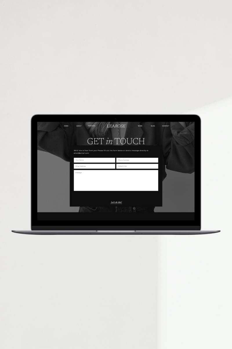 Showit Website Template dd lea6