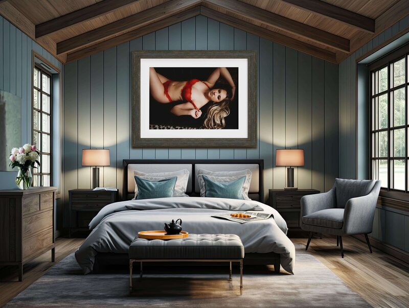 boudoir wall art in a luxury home