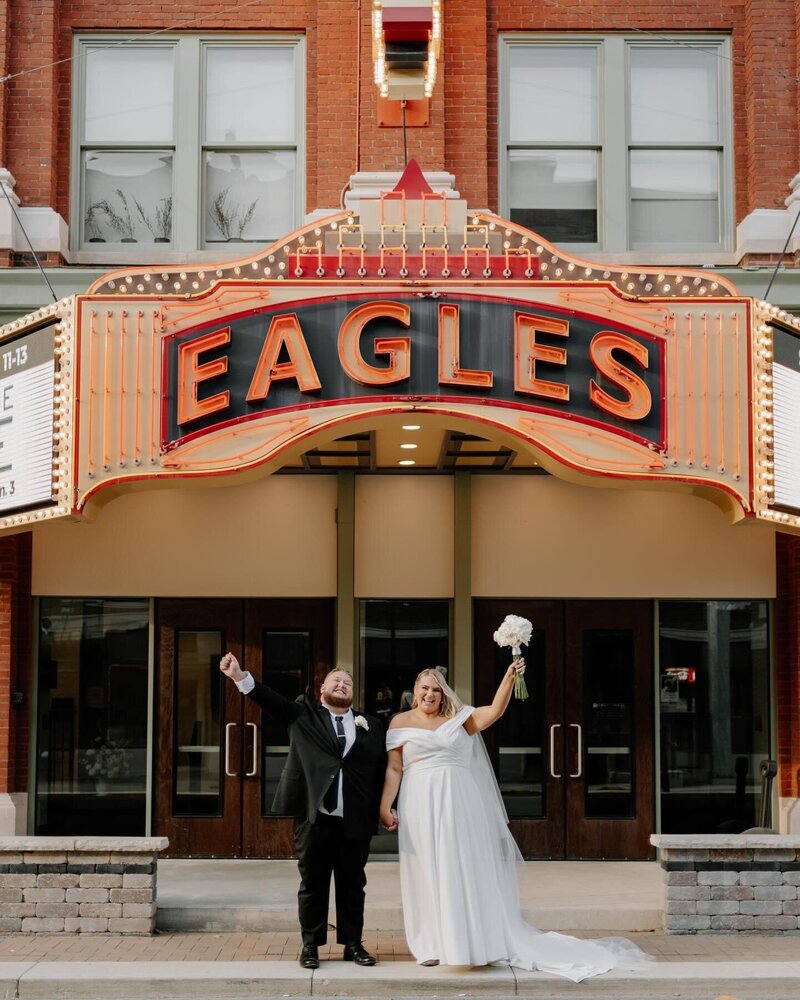 Indiana_Michigan_Wedding Planner_Ana Pierson Photography_Eagles Theatre_Wabash Indiana_Bridal Fashion_Editorial_Married Couple