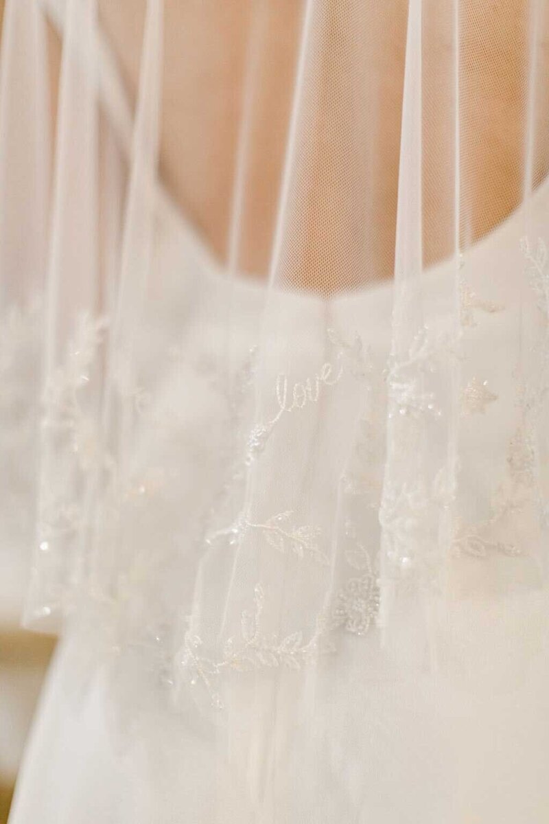 dolores a-line lace wedding dress with beaded bridal cape