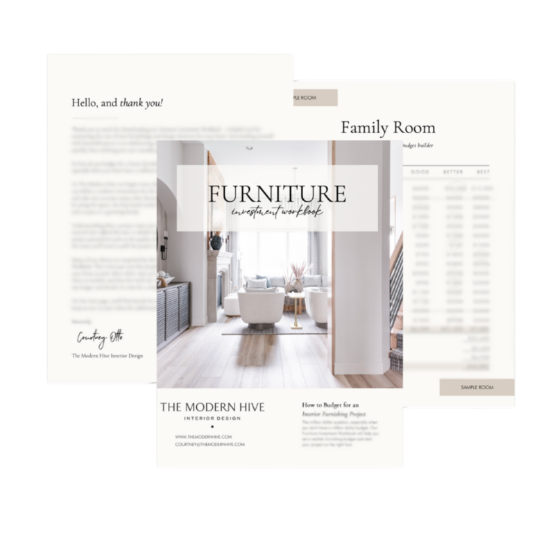 Furniture investment guides by the modern hive