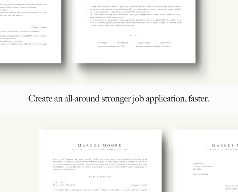 ATS-FRIENDLY RESUME + COVER LETTER