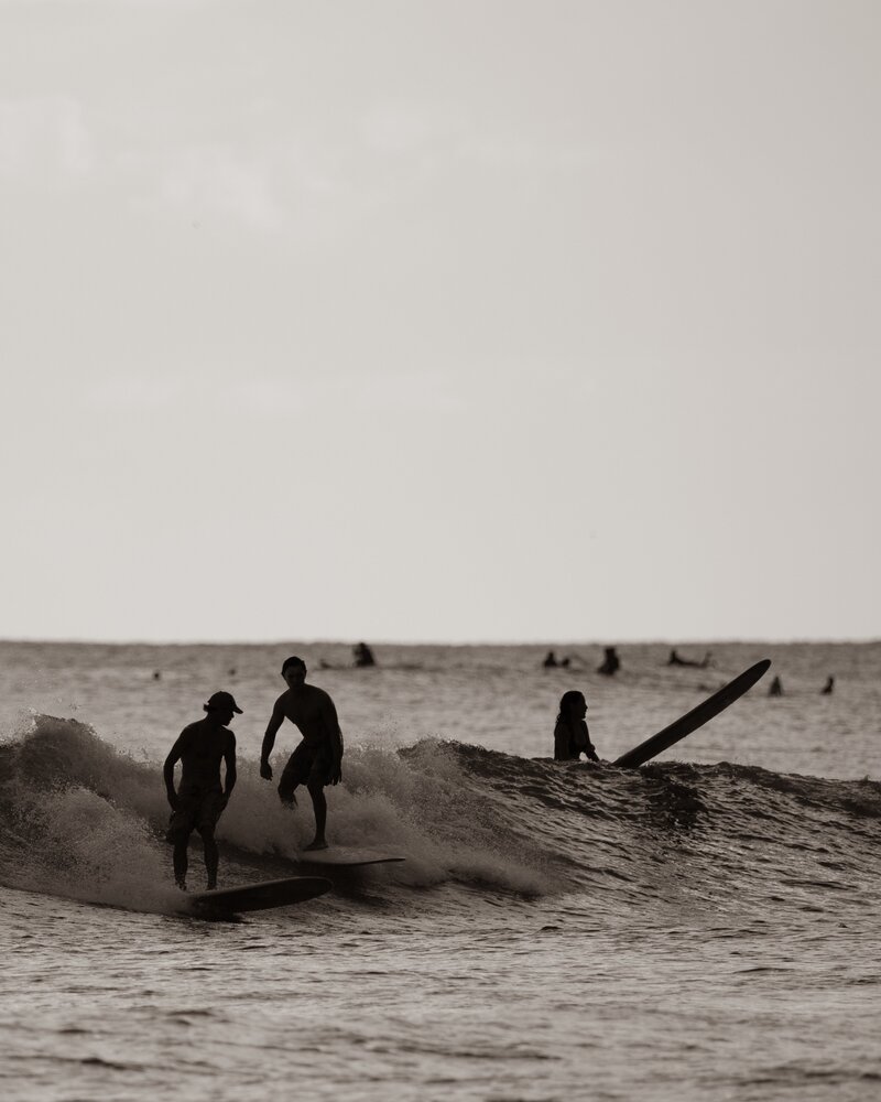 Surfers in an ocean