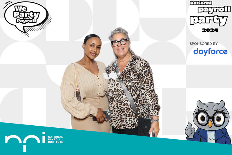 Photo from the national payroll party by the national payroll institute Fairmont Chateau Laurier in Ottawa using a green screen photo booth