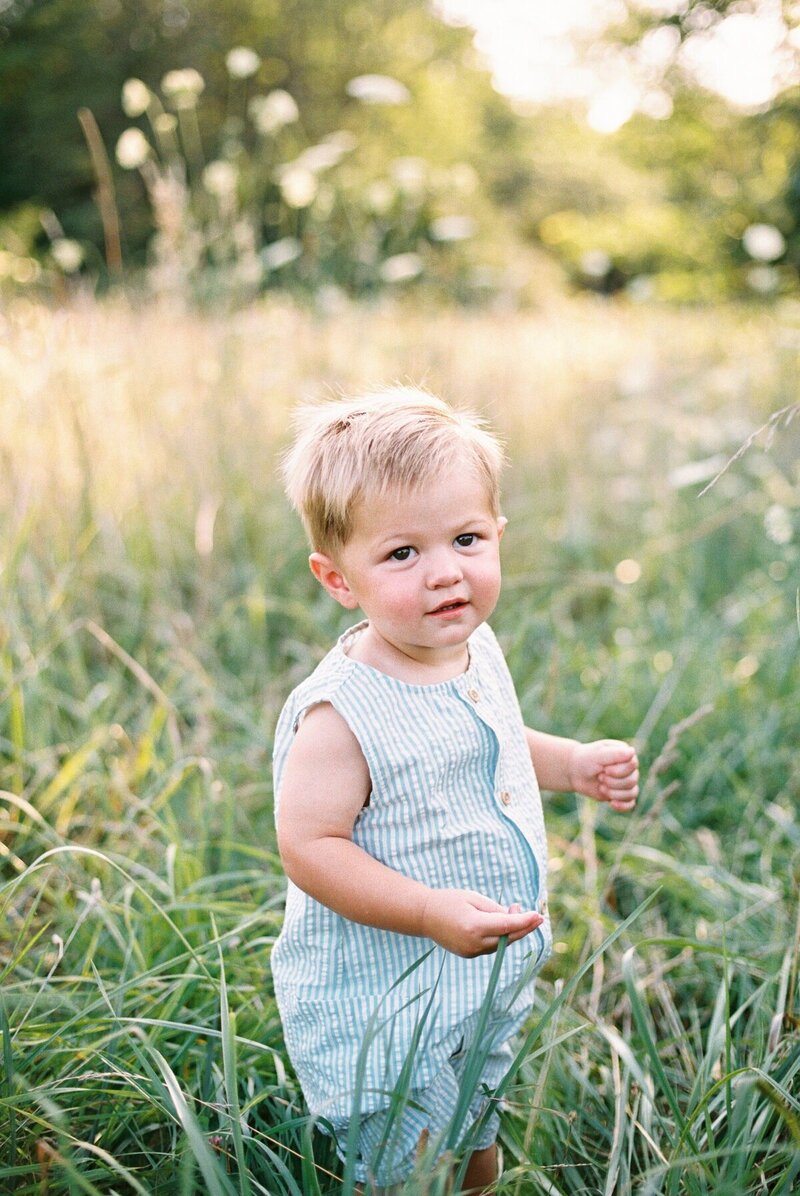 A beautiful baby portrait within a family photo session, captured by Emily Barbara, family photographer in Milwaukee, Wisconsin.