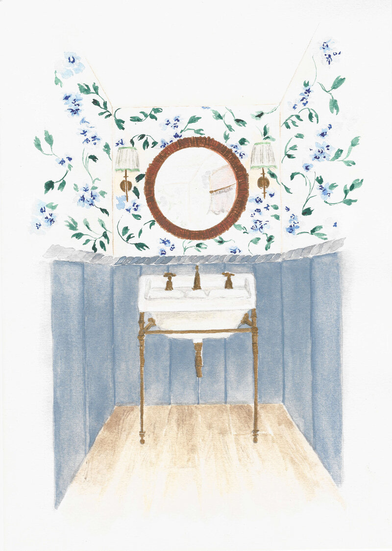 Rukmini Patel Cloakroom Design sink view