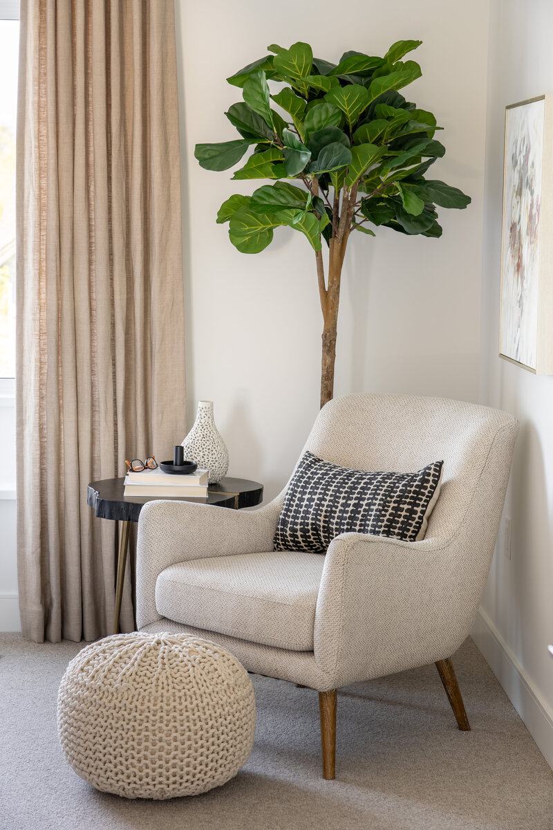 Vancouver home styling reading nook design