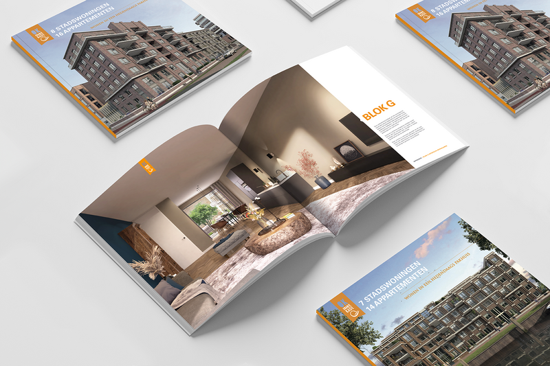 brochure projectontwikkeling vastgoed papier drukwerk