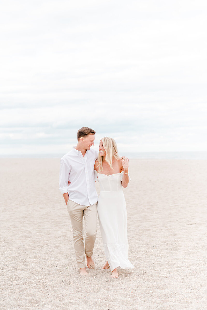 engagement session on the beach