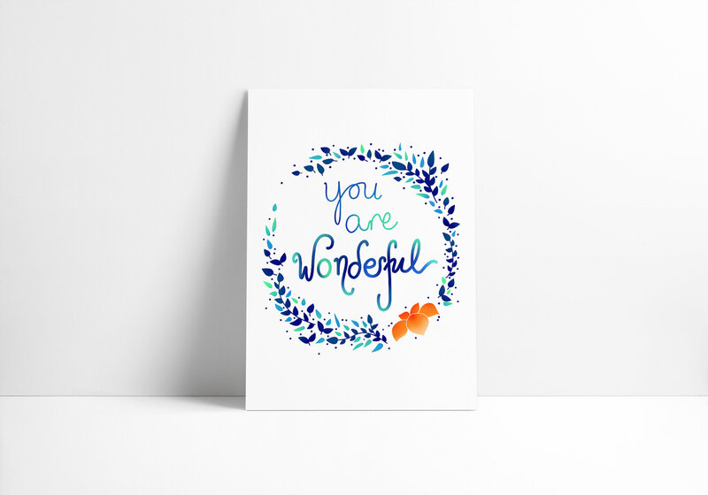 Wonderful Blue wall