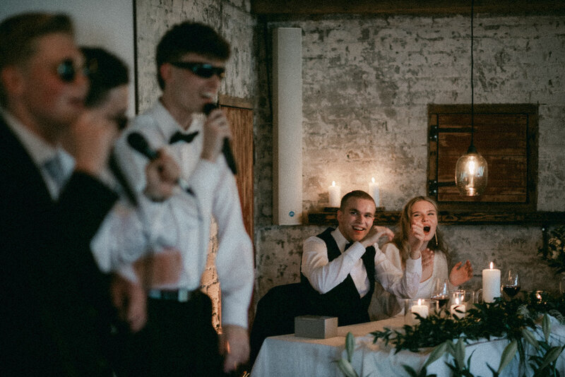 Wedding photo of an Intimate  wedding reception  in Porvoo by photographer Hannika Gabrielsson