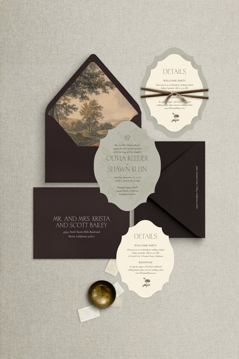 Semi-custom invitations voted best wedding invitations in Orange County, California