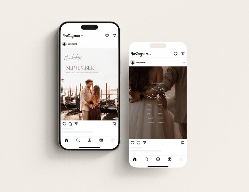 Minimal Instagram templates for photographers 4:5 Blooming Bliss 10