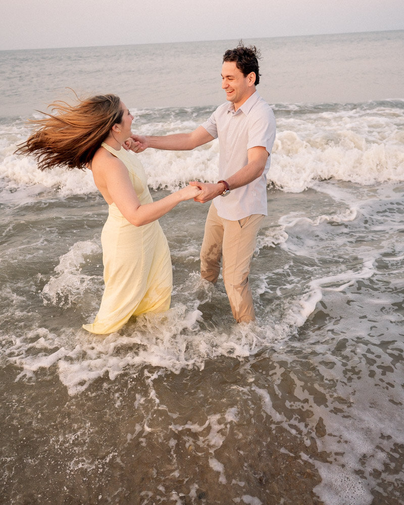 Grooms share an emotional first look at their Waterworks Wedding.