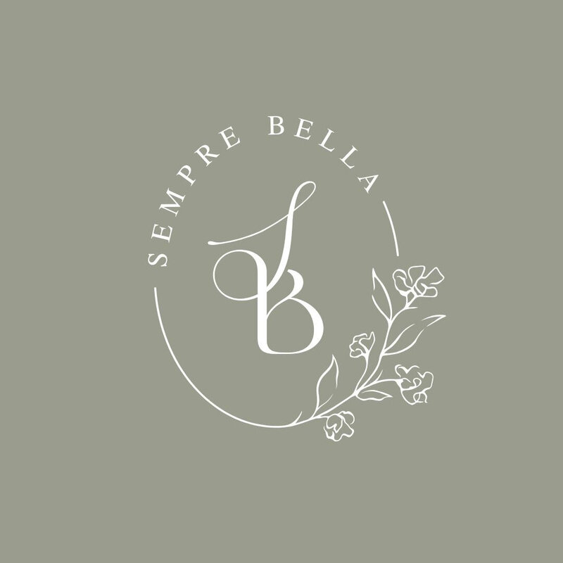 floral logo design for Sempre Bella