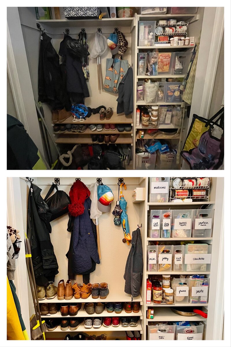 Joyful Spaces Pantry Before After