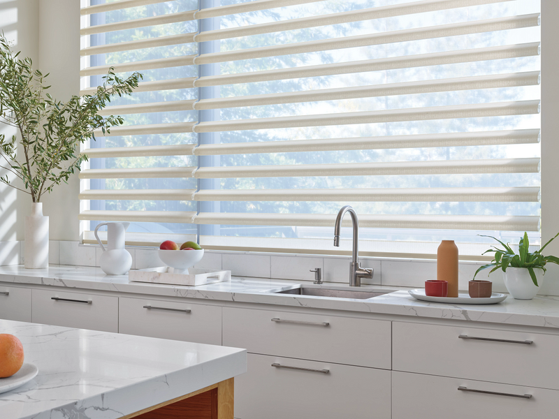 Living space window blinds